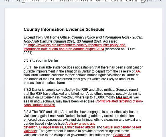 Create country schedule